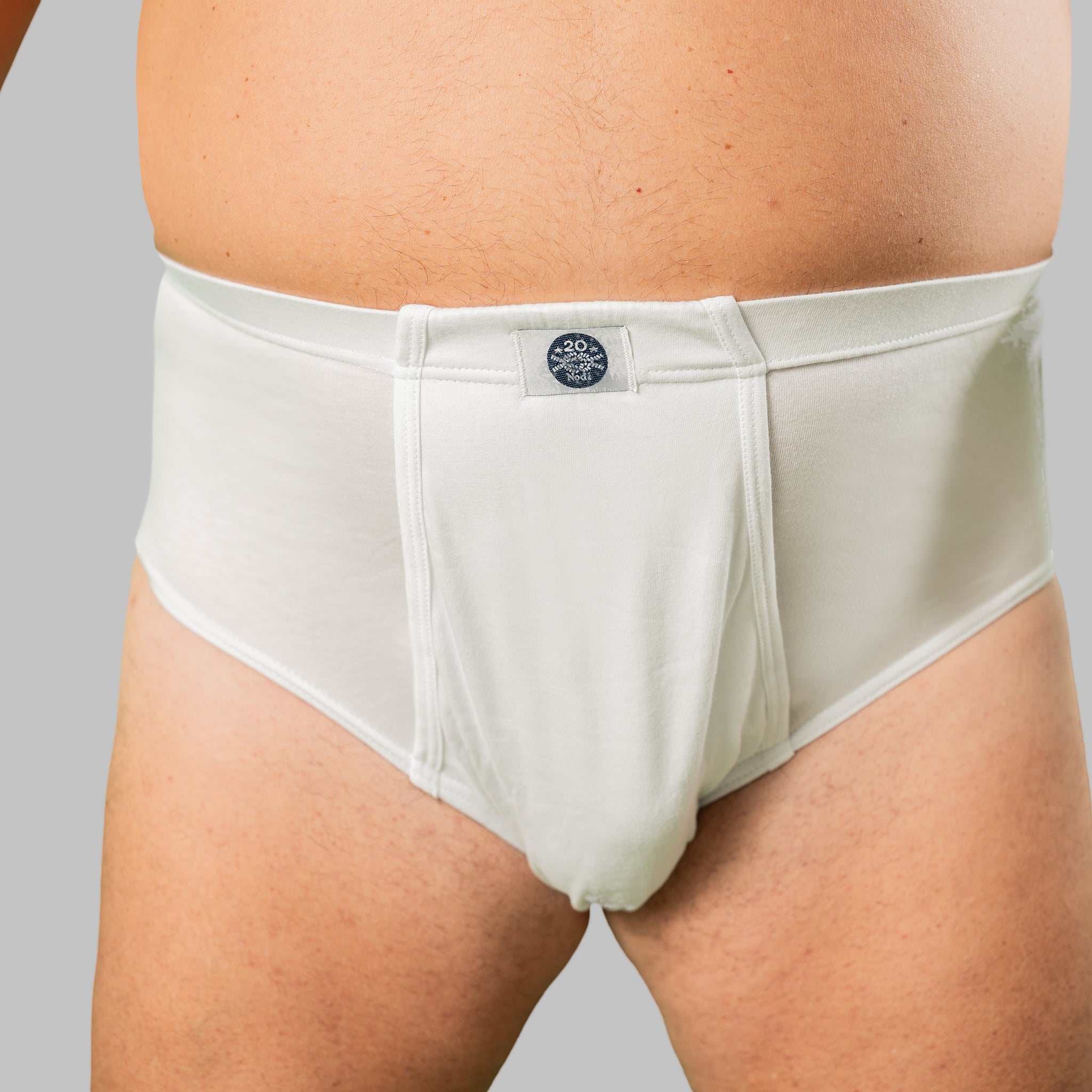 Spodnje hlače za močnejše postave Slip z odprtino 20nodi 925 črna bela 3XL do 10XL