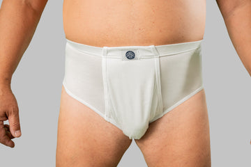 Spodnje hlače za močnejše postave Slip z odprtino 20nodi 925 črna bela 3XL do 10XL