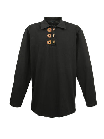 POLO MAJICA Z DOLGIMI ROKAVI črna LV-604 3XL 4XL