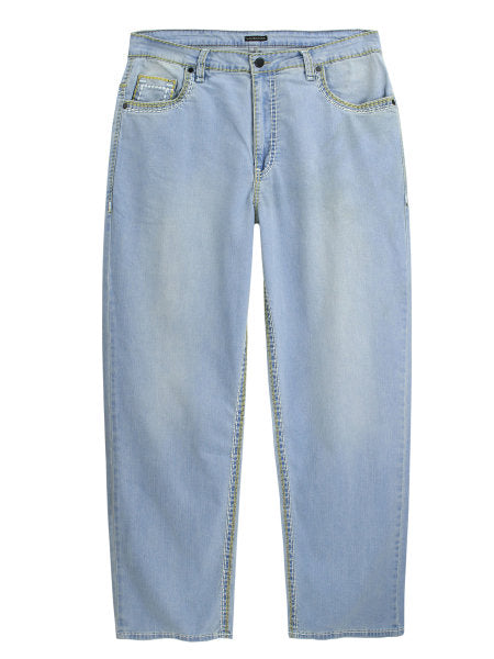 PLUSWEAR JEANS HLAČE 503 svetlo modra barva velikosti 42/30 do 60/30 in 42/32 do 60/32